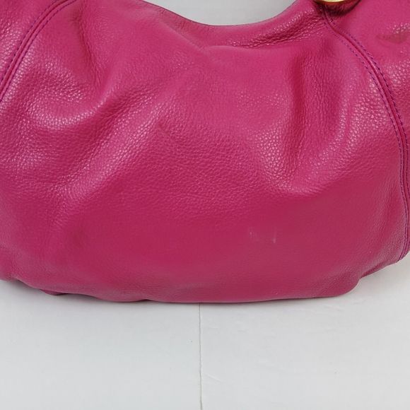 Michael Kors MK Pebbled Leather Shoulder Handbag Purse - Picture 5 of 14